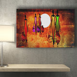 African Retro Ladies Colorful Canvas Prints Wall Art - Painting Canvas, African Art, Home Wall Decor, Painting Prints, For Sale