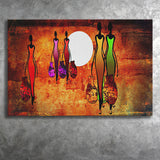 African Retro Ladies Colorful Canvas Prints Wall Art - Painting Canvas, African Art, Home Wall Decor, Painting Prints, For Sale