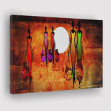 African Retro Ladies Colorful Canvas Prints Wall Art - Painting Canvas, African Art, Home Wall Decor, Painting Prints, For Sale