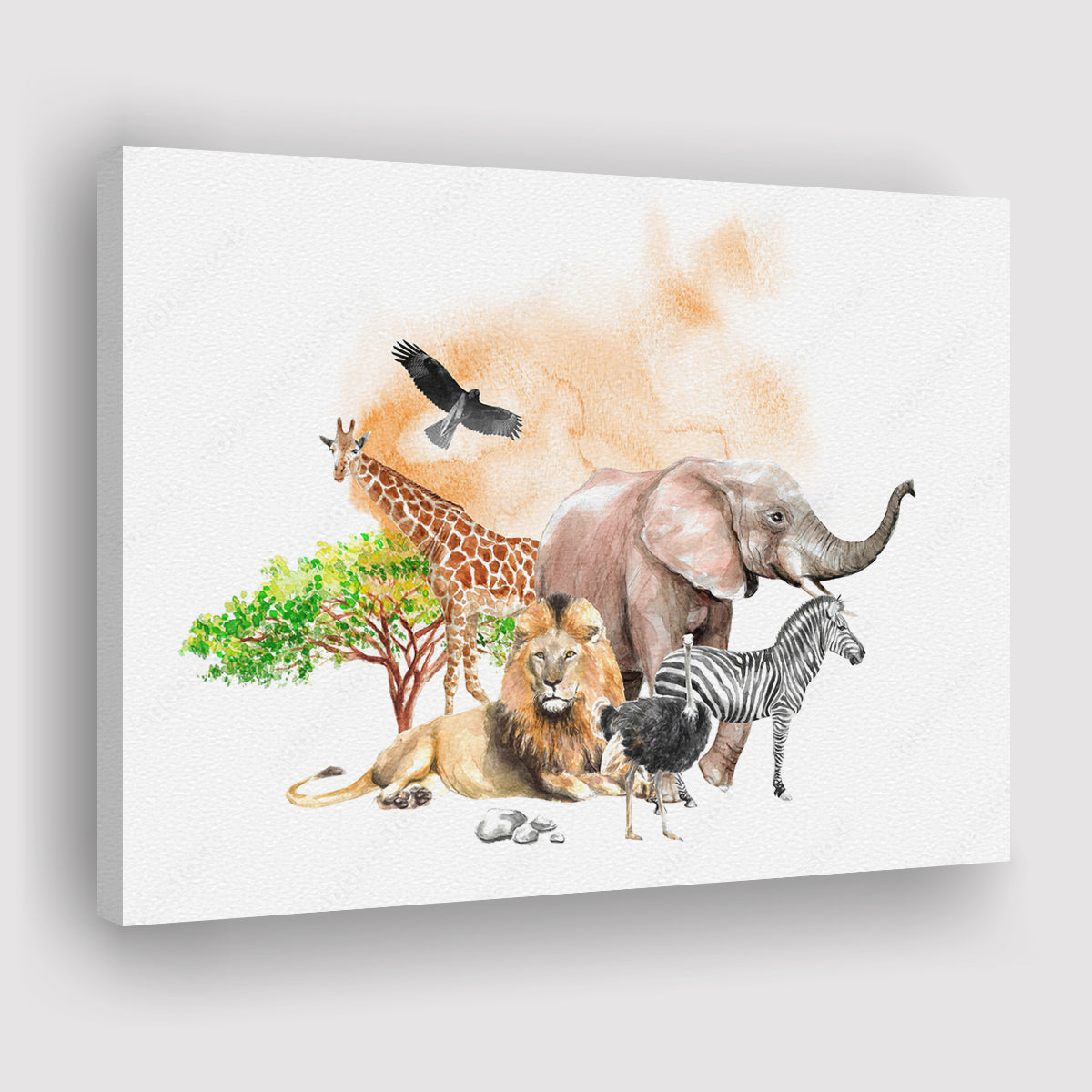 John Lewis Safari Animals Canvas Print