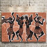 African Traditional Ethnic Dance Canvas Prints Wall Art - Painting Canvas, African Art, Home Wall Decor, Painting Prints, For Sale