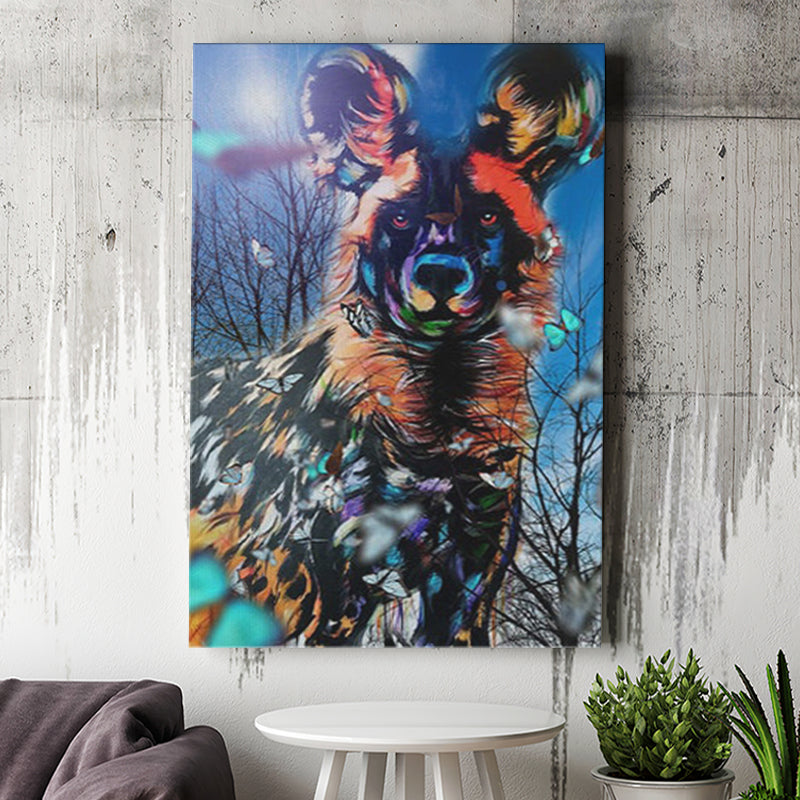 African Wild Animals Colorful Abstract Canvas Prints Wall Art - Painting Canvas, African Art, Home Wall Decor, Painting Prints, For Sale