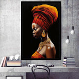 African Woman Afrocentric Wall Art, Painting Art, Framed Art Prints Wall Decor