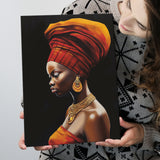 African Woman Afrocentric Wall Art, Painting Art, Canvas Prints Wall Art Home Decor