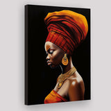 African Woman Afrocentric Wall Art, Painting Art, Canvas Prints Wall Art Home Decor