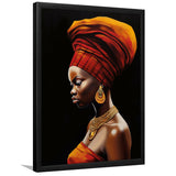 African Woman Afrocentric Wall Art, Painting Art, Framed Art Prints Wall Decor