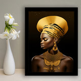 African Woman Native American, Painting Art, Framed Art Prints Wall Decor