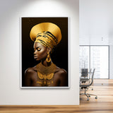 African Woman Native American,Framed Canvas Prints,Floating Frame, Wall Art Home Decor