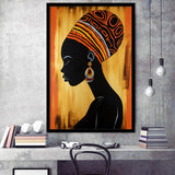 African Woman Wall Art Afrocentric V1, Painting Art, Framed Art Prints Wall Decor