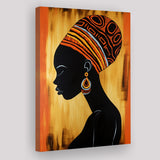 African Woman Wall Art Afrocentric V1, Painting Art, Canvas Prints Wall Art Home Decor