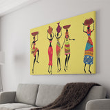 African Women Traditional Dress Canvas Prints Wall Art - Painting Canvas, African Art, Home Wall Decor, Painting Prints, For Sale