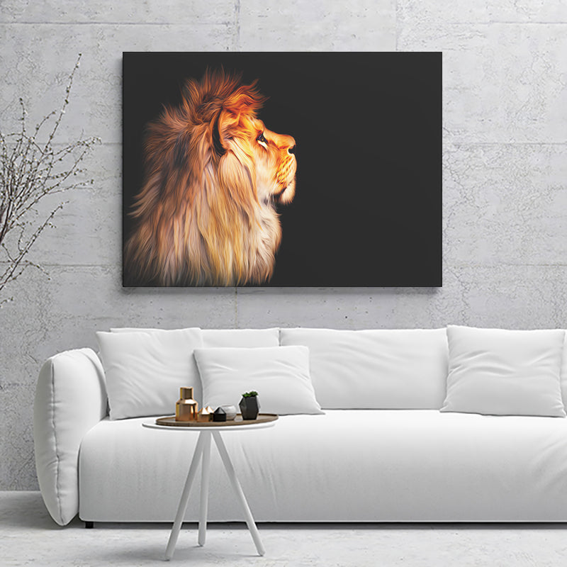 African Lion Canvas Wall Art - Canvas Prints, Prints for Sale, Canvas Painting, Canvas On Sale