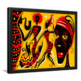 African Triptych Framed Art Prints Wall Art Decor, Framed Picture, Home Decor
