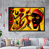 African Triptych Framed Art Prints Wall Art Decor, Framed Picture, Home Decor