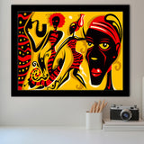African Triptych Framed Art Prints Wall Art Decor, Framed Picture, Home Decor