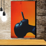 African Woman, Black Woman Smooking Cigar Canvas Prints Wall Art Home Decor