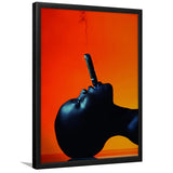 African Woman, Black Woman Smooking Cigar Framed Art Print Wall Art Decor,Framed Picture