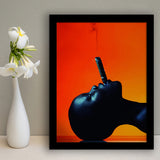 African Woman, Black Woman Smooking Cigar Framed Art Print Wall Art Decor,Framed Picture