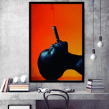 African Woman, Black Woman Smooking Cigar Framed Art Print Wall Art Decor,Framed Picture