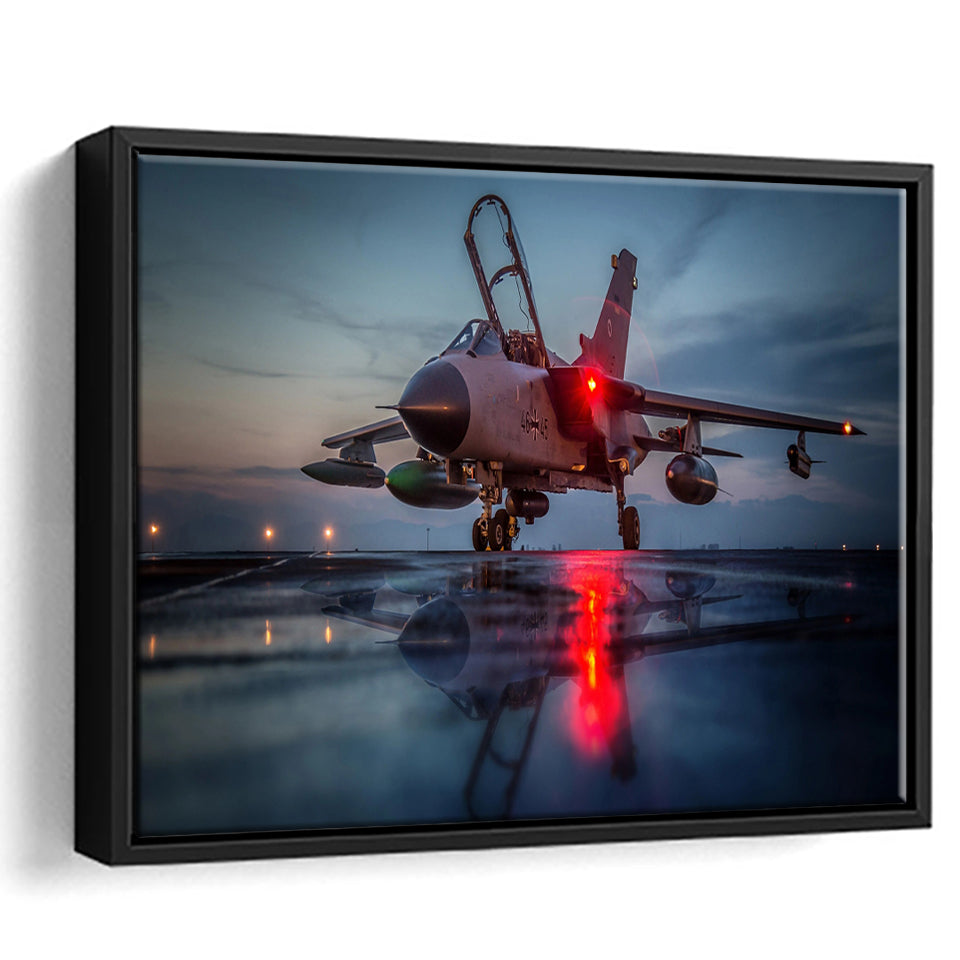 Air Force Fighter Jets Framed Canvas Prints Wall Art Decor - Painting Canvas, Black Framed Picture