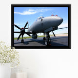 Air National Guard Plane Framed Canvas Prints Wall Art Decor - Painting Canvas, Black Framed Picture