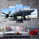 Air National Guard Plane 5 Piece Canvas Prints Wall Art Decor - Painting Canvas, Multi Panels