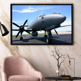 Air National Guard Plane Framed Canvas Prints Wall Art Decor - Painting Canvas, Black Framed Picture