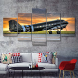 Air Force Aircraft Airline 5 Piece Canvas Prints Wall Art Decor - Painting Canvas, Multi Panels