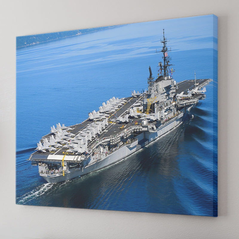 Aircraft Carrier Cruise Canvas Wall Art - Canvas Prints, Prints For Sale, Painting Canvas