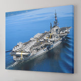 Aircraft Carrier Cruise Canvas Wall Art - Canvas Prints, Prints For Sale, Painting Canvas