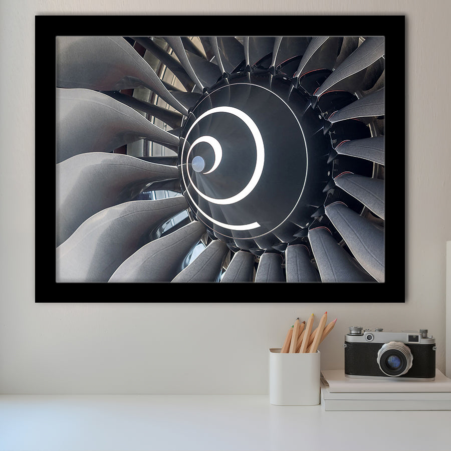 Aircraft Engine Framed Art Prints Wall Decor - Painting Prints, Framed Picture, Home Decor