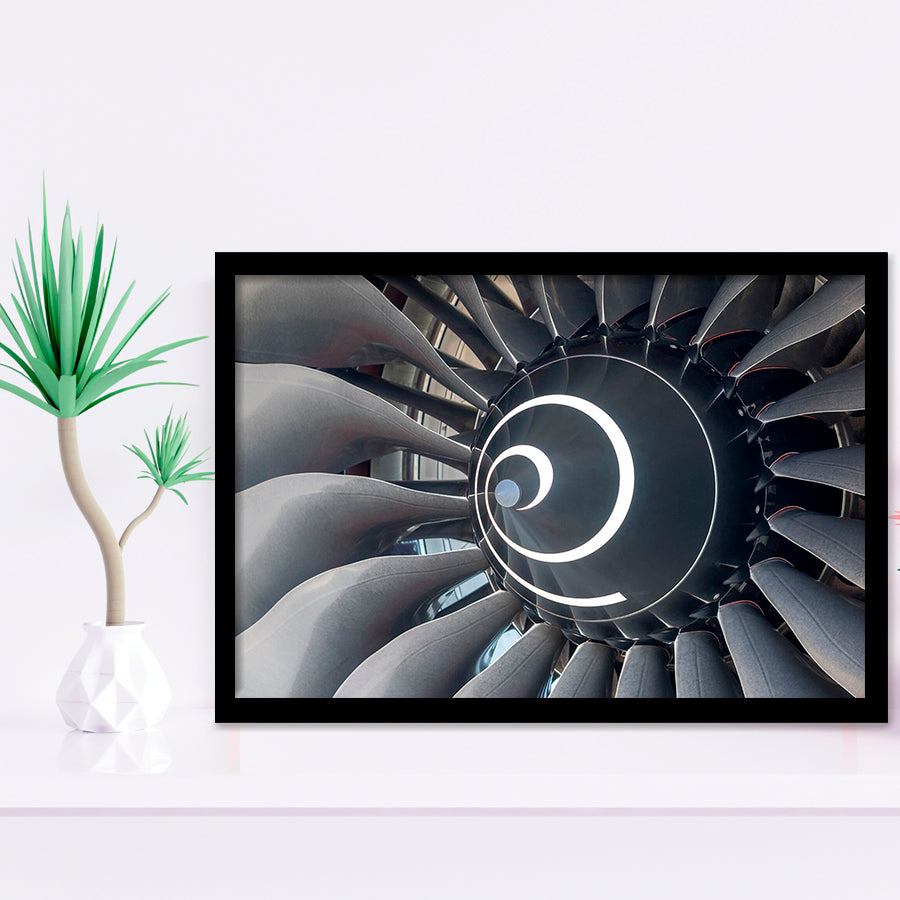Aircraft Engine Framed Art Prints Wall Decor - Painting Prints, Framed Picture, Home Decor