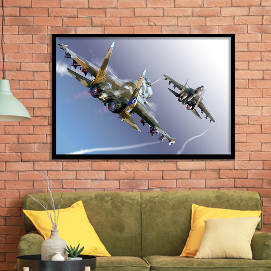 Aircraft Military Bombs Canvas Wall Framed Art Prints Wall Decor - Painting Art, Framed Picture, Ready to Hang