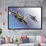 Aircraft Military Bombs Canvas Wall Framed Art Prints Wall Decor - Painting Art, Framed Picture, Ready to Hang