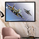 Aircraft Military Bombs Canvas Wall Framed Canvas Prints Wall Art Decor - Painting Canvas, Black Framed Picture
