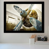 Aircraft Propeller Framed Art Prints Wall Decor - Painting Prints, Framed Picture, Home Decor