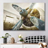 Aircraft Propeller Canvas Prints Wall Art Decor - Paiting Canvas, Art Prints, Wall Decor, For Sale