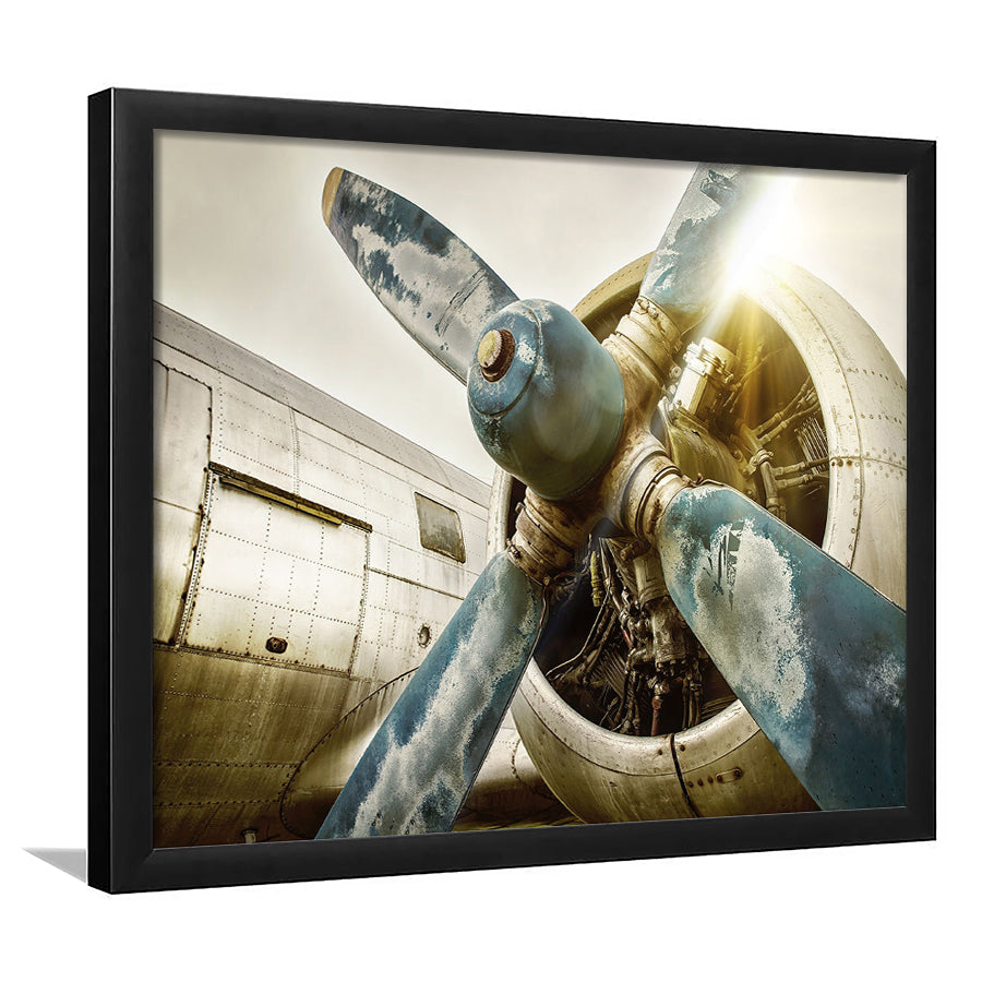 Aircraft Propeller Framed Art Prints Wall Decor - Painting Prints, Framed Picture, Home Decor