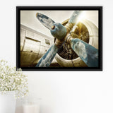 Aircraft Propeller Framed Canvas Prints Wall Art Decor - Paiting Canvas, Art Prints, Floating Frame