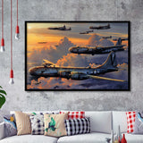 Aircraft Tin Signboeing B 29 Superfortress Framed Art Prints Wall Decor - Painting Art, Framed Picture, Ready to Hang
