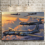 Aircraft Tin Signboeing B 29 Superfortress Canvas Prints Wall Art Decor - Painting Canvas, Art Prints, Ready to Hang