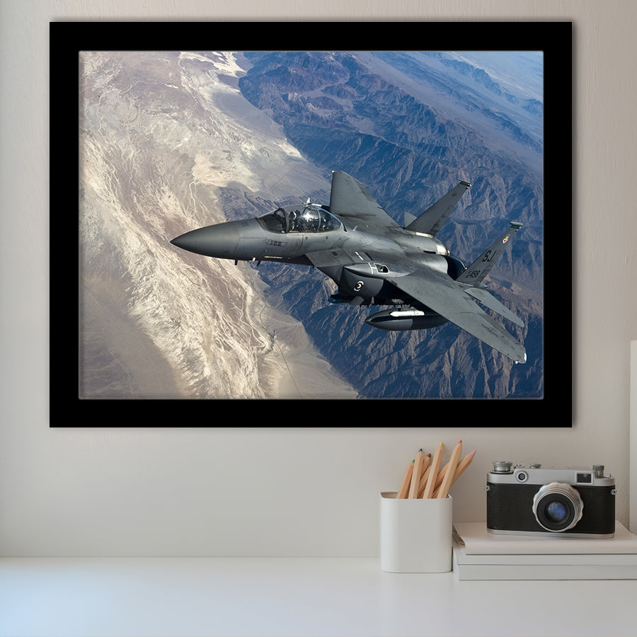 Aircraftfighter Jet Canvas Airplan Framed Art Prints Wall Decor - Painting Art, Framed Picture, Ready to Hang