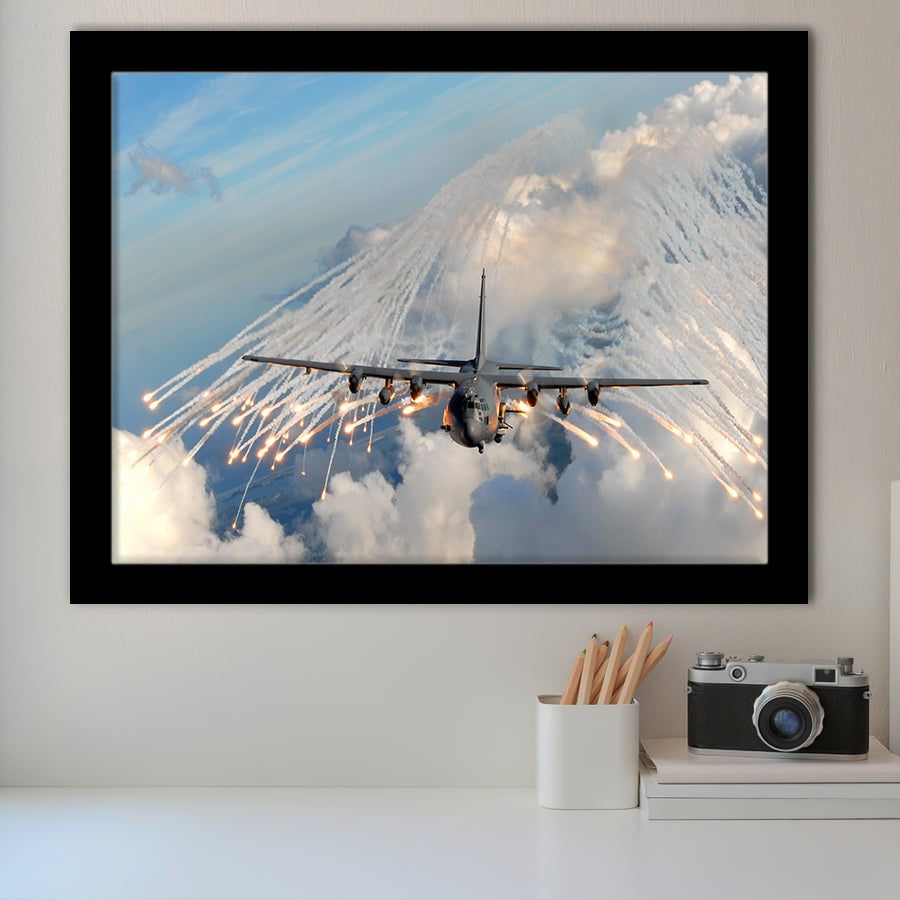 Aircraft F35 Canvas Framed Art Prints Wall Decor - Painting Art, Framed Picture, Ready to Hang