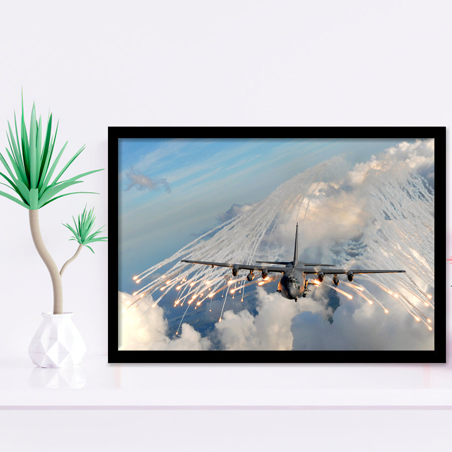 Aircraft F35 Canvas Framed Art Prints Wall Decor - Painting Art, Framed Picture, Ready to Hang