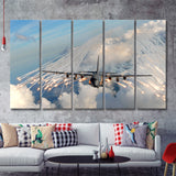 Aircraft F35 Canvas 5 Piece B Canvas Prints Wall Art Decor - Painting Canvas, Multi Panels