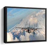 Aircraft F35 Canvas Framed Canvas Prints Wall Art Decor - Painting Canvas, Black Framed Picture