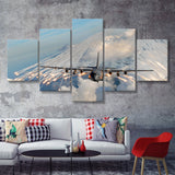 Aircraft F35 Canvas 5 Piece Canvas Prints Wall Art Decor - Painting Canvas, Multi Panels