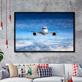 Airline Passenger Original Art for Office Framed Art Prints Wall Decor - Painting Prints, Framed Picture, Home Decor