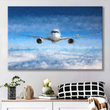 Airline Passenger Original Art for Office Canvas Prints Wall Art Decor - Paiting Canvas, Art Prints, Wall Decor, For Sale