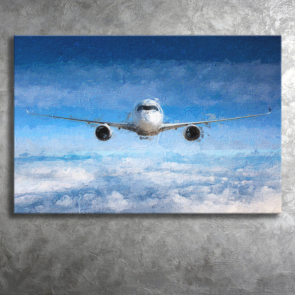 Airline Passenger Original Art for Office Canvas Prints Wall Art Decor - Paiting Canvas, Art Prints, Wall Decor, For Sale